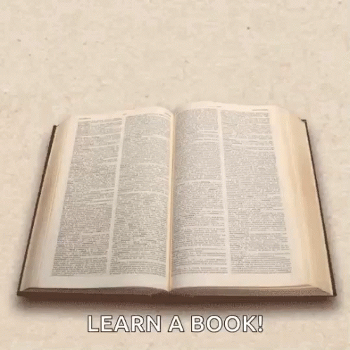 A book flips pages